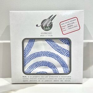 NEW M Labs Young Italian Designers Blue Swirl Galassie Table Runner